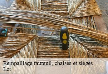 Rempaillage fauteuil, chaises et sièges 46 Lot  TAPISSIER 46