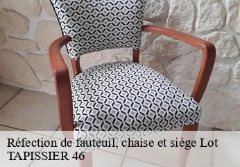 Réfection de fauteuil, chaise et siège 46 Lot  TAPISSIER 46