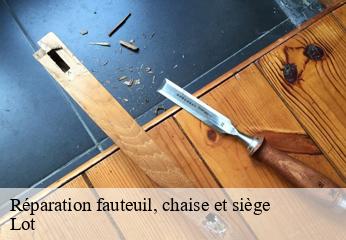 Réparation fauteuil, chaise et siège 46 Lot  TAPISSIER 46