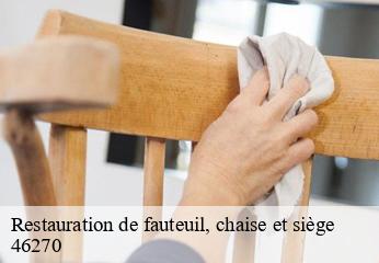 Restauration de fauteuil, chaise et siège  bagnac-sur-cele-46270 TAPISSIER 46