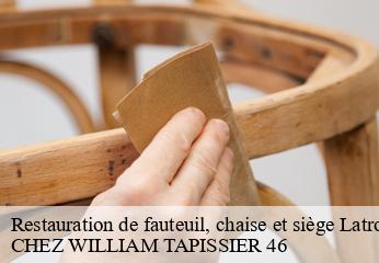 Restauration de fauteuil, chaise et siège  latronquiere-46210 CHEZ WILLIAM TAPISSIER 46