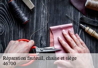 Réparation fauteuil, chaise et siège  duravel-46700 TAPISSIER 46