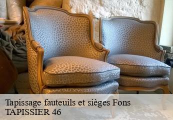 Tapissage fauteuils et sièges  fons-46100 TAPISSIER 46