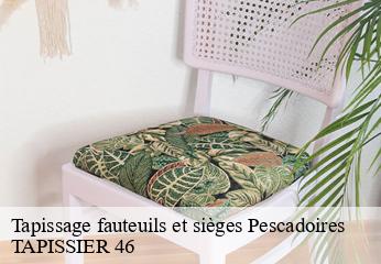 Tapissage fauteuils et sièges  pescadoires-46220 TAPISSIER 46