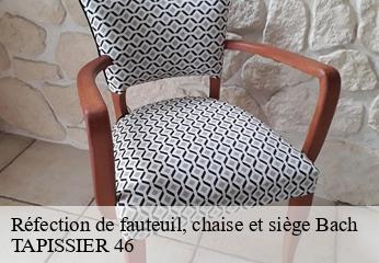 Réfection de fauteuil, chaise et siège  bach-46230 TAPISSIER 46