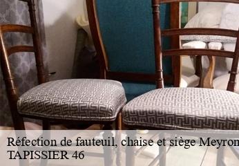 Réfection de fauteuil, chaise et siège  meyronne-46200 TAPISSIER 46