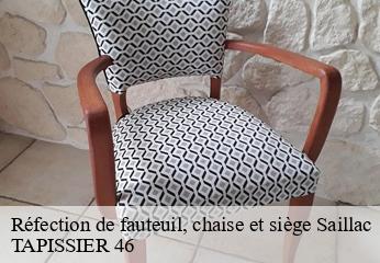 Réfection de fauteuil, chaise et siège  saillac-46260 TAPISSIER 46