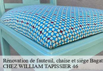 Rénovation de fauteuil, chaise et siège  bagat-en-quercy-46800 CHEZ WILLIAM TAPISSIER 46