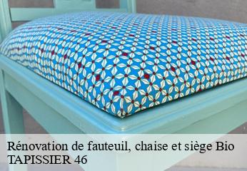 Rénovation de fauteuil, chaise et siège  bio-46500 TAPISSIER 46