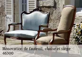 Rénovation de fauteuil, chaise et siège  ginouillac-46300 TAPISSIER 46