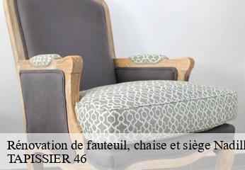 Rénovation de fauteuil, chaise et siège  nadillac-46360 TAPISSIER 46