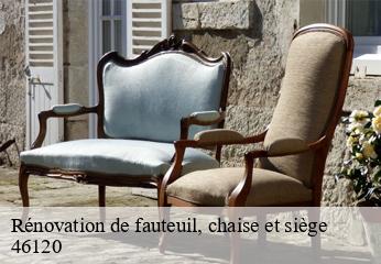 Rénovation de fauteuil, chaise et siège  sainte-colombe-46120 TAPISSIER 46