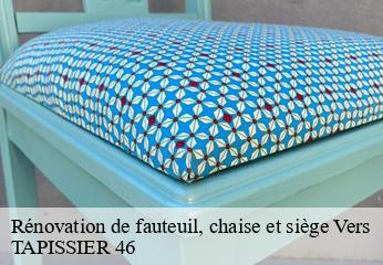 Rénovation de fauteuil, chaise et siège  vers-46090 TAPISSIER 46